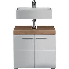 trendteam Bad Waschbeckenunterschrank Amanda Asteiche Nachbildung B/H/T: ca. 60x56x34 cm - weiß