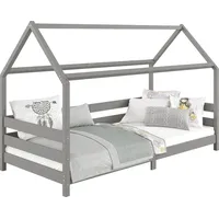 Idimex Hausbett FINA 90 x 200 cm Kiefer grau