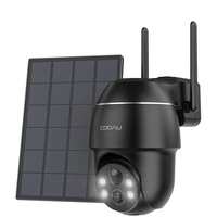 COOAU 2K-Überwachungskamera für den Außenbereich, batteriebetrieben, PTZ, PIR, Personenerkennung, Farbe, Nachtsicht, Bewegungserkennung, Wasserd...