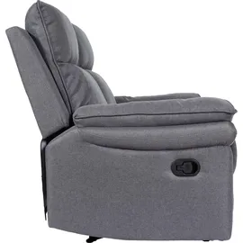 MCW 2er Kinosessel MCW-L94, Relaxsessel Fernsehsessel Sofa, Armlehne Liegefunktion Nosagfederung Stoff/Textil ~ dunkelgrau