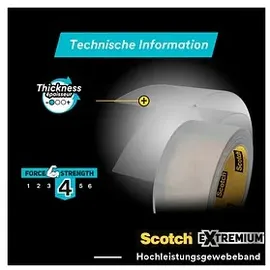 Scotch ExtremiumTM INVISIBLE Gewebeband transparent 48,0 mm x 25,0 m 1 Rolle