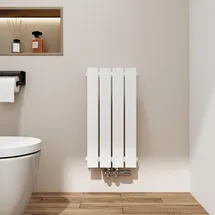 EMKE Flachheizkörper 630 x 1000 mm 730 W weiß Mittelventil