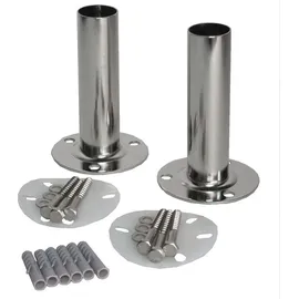 Astralpool Leiterendstücke 1 Paar aus V4A für Holmdurchmesser 43 mm