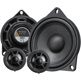 Axton ATS-B102C – 2-Wege 10 cm Komponenten System, Autolautsprecher kompatibel mit BMW und Mini Fahrzeugen, 60 W RMS, 1 Paar
