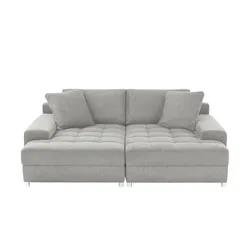 bobb Doppelrecamiere   ¦ grau ¦ Maße (cm): B: 224 H: 84 T: 181.0