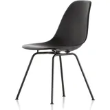 Vitra - Eames Plastic Side Chair DSX RE, basic dark / tiefschwarz (Filzgleiter basic dark)