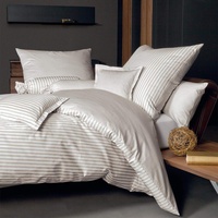 Janine Design Streifen-Bettwäsche modern Classic naturell Bettbezug einzeln 240x220 cm