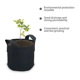 Intirilife Pflanzsack Vlies 38 Liter 40 x 30 cm