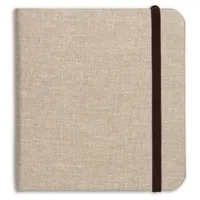 Clairefontaine Reisealbum Goldine Leinen, 32 Blatt 180g, - Natur