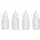 HENDI Mini-Spenderflaschen 4er-Set 0,05 L Transparent ⌀ 35 x (H) 100 mm