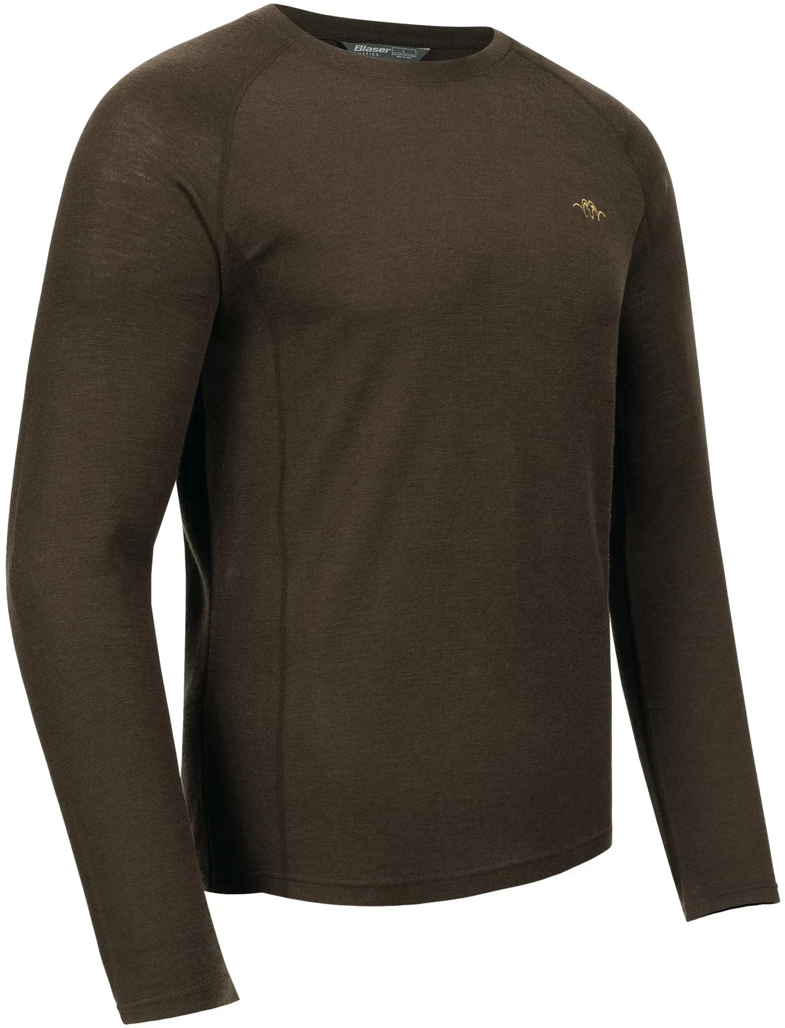 Blaser Langarmshirt Jonar, dunkelbraun, XXL