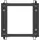 LANBERG Open Rack 19" 9U 600X600-1100 Adjustable Black
