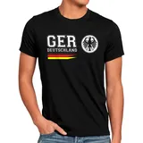 style3 T-Shirt Deutschland WM 2026 trikot flagge fanartikel weltmeister europa EM schwarz XXXL