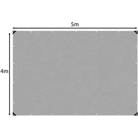 b2x Plane 4 x 5 m Silber/Grau