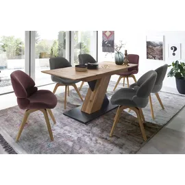 MCA Furniture Esszimmerstuhl »Henderson«, (Set), 2 St., 180° drehbar mit Nivellierung, mit Feinflor Absetzung, bis 120 kg