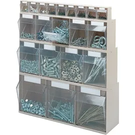 Lockweiler Klarsichtmagazin H353xB600xT306mm 2 x F Kunststoff blau