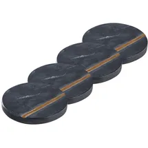 BUTLERS Untersetzer Marble 4er-Set in Schwarz / Gold | Gr.: onesize