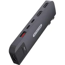 Sitecom 6-in-2-Multiport-Hub für MacBook Pro Schwarz - Schwarz