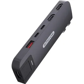Sitecom 6-in-2-Multiport-Hub für MacBook Pro Schwarz - Schwarz
