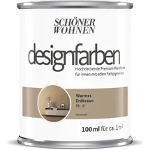 Schöner Wohnen Designfarbe Warmes Erdbraun 0,1 l