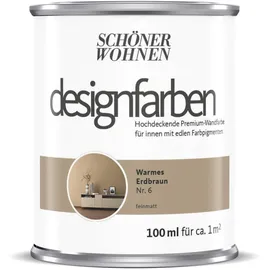 Schöner Wohnen Designfarbe Warmes Erdbraun 0,1 l