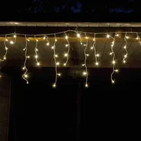 FHS International LED Lichterkette Eisregen 12 m Weiß