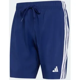 adidas 3-Streifen Badeshorts Blau/Weiß 2XL