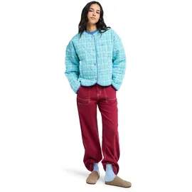 Roxy Outdoorjacke "Seaside Resort", Damen, Gr. L, airy blau as if plaid, Obermaterial: 100% Viskose., Jacken Outdoorjacke