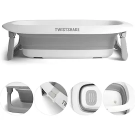 Twistshake Bathtub Babybadewanne Grau Weiß
