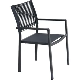 Siena Garden Leeds Stapelsessel 54 x 58 x 88 cm grau 2 St.