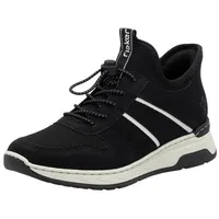 Rieker Slip-On-Sneaker in schwarz/schwarz/offwhite/schwa | Gr.: 36