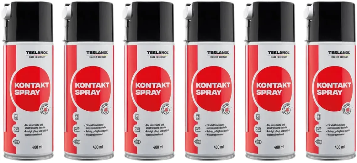 TESLANOL 26026 Kontaktspray T6, 400 ml, 6 Stück