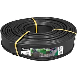 Bradas Gerade Rasenbegrenzung 18 m x 12,5 cm schwarz