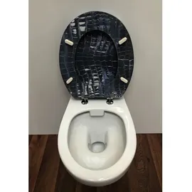 ADOB WC-Sitz Leder Schwarz