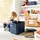 Rotho Maloja Aufbewahrungsbox 40,0 x 29,0 x 29,5 cm 2-tlg. blau