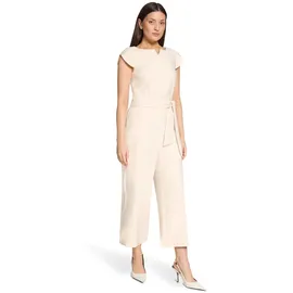 Betty Barclay Overall BETTY BARCLAY "Damen mit Eingrifftaschen", Damen, Gr. 36, Normalgrößen, beige, Obermaterial: 86% Polyester, 14% Elasthan, figurumspielend, Rundhals, Overalls Overall, Form