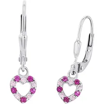 Prinzessin Lillifee Ohrhänger Herz, mit Zirkonia synth., 2,1 cm, Kommt in Schmuck Geschenk Box