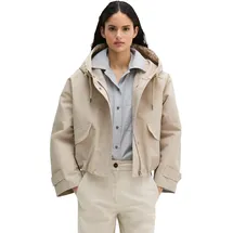 Marc O'Polo "aus Cotton-Nylon-Mix", Damen, Gr. 46, beige (linen beige), Obermaterial: 75% Baumwolle, 25% Polyamid. Futter: 100% Polyester, unifarben, loose fit, Jacken Outdoorjacke