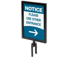 Showdown Displays Showdown Schildhalterung für Absperrständer Gurtbandsystem - DIN