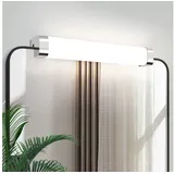 GBLY LED Spiegelleuchte Bad Badezimmer - Spiegellampe mit Stecker Wasserdichte Ip44 10W Neutralweiß 4000k Schminklicht Badleuchte Modern Wandlampe 37CM Chrom Badlampe für Badschrank