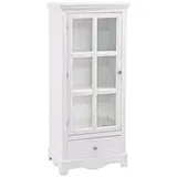 Bizzotto Vitrine Blanc aus MDF weiß 49.0 cm x 114.0 cm x 32.0 cm