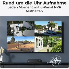 Reolink NVS8-8MD4 4K 8-Kanal PoE System, Überwachungskamera
