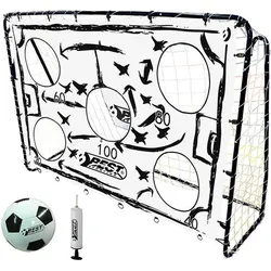 Best Sporting MO11073 Fußballtor Set TAKTIK mit Torwand, Fußball, Pumpe EINHEITSGRÖSSE