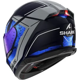 Shark Skwal i3 Rhad Integralhelm - Violett/Blau/Hellgrau / XL