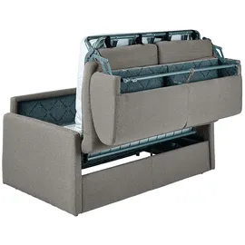vente-unique - Schlafsofa 3 Calife - Polyester - hellgrau