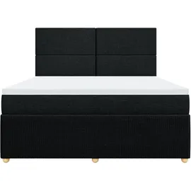 vidaXL Boxspringbett 180 x 200 cm Schwarz