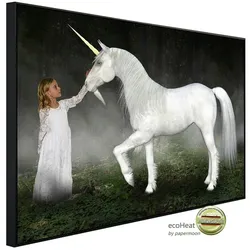 papermoon Infrarotheizung »EcoHeat - Einhorn Hoffnung Liebe Frieden«, Matt-Effekt - bunt