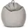 Green Bean Indoor Sitzsack Home Linen mit 200 Liter mit EPS-Perlen Füllung Kuschelig Weich Waschbar - Bodenkissen Liegekissen Sitzkissen Lounge - Silber Grau