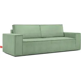konsimo® Schlafcouch 3-Sitzer Grün