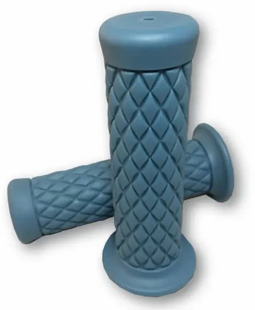 Aangepaste Diamond Style Grips 1 inch blauw paar, blauw